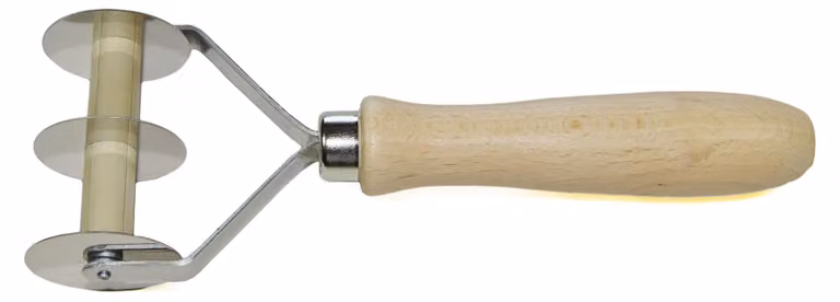 Coltello, acciaio inossidabile, manico marrone