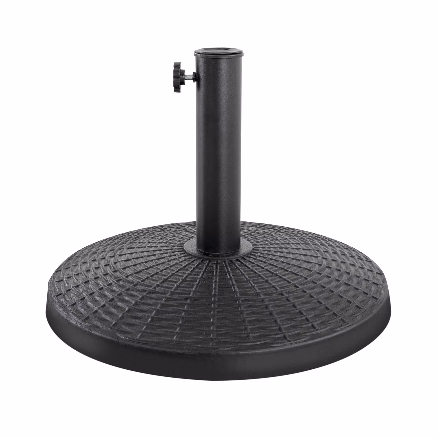Supporto per ombrellone, 9 kg, diametro di 44,5 cm, forma circolare, colore nero