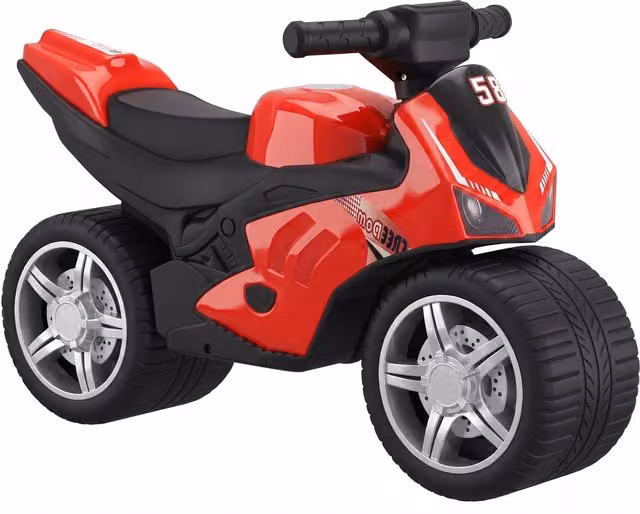 AIYAPLAY Bicicletta senza pedali con musica per bambini 18-36 mesi, Rosso