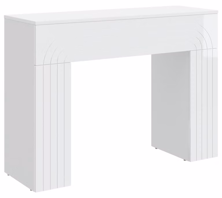 Tavolino da salotto Bianco Lucido 102 x 35 x 75 cm