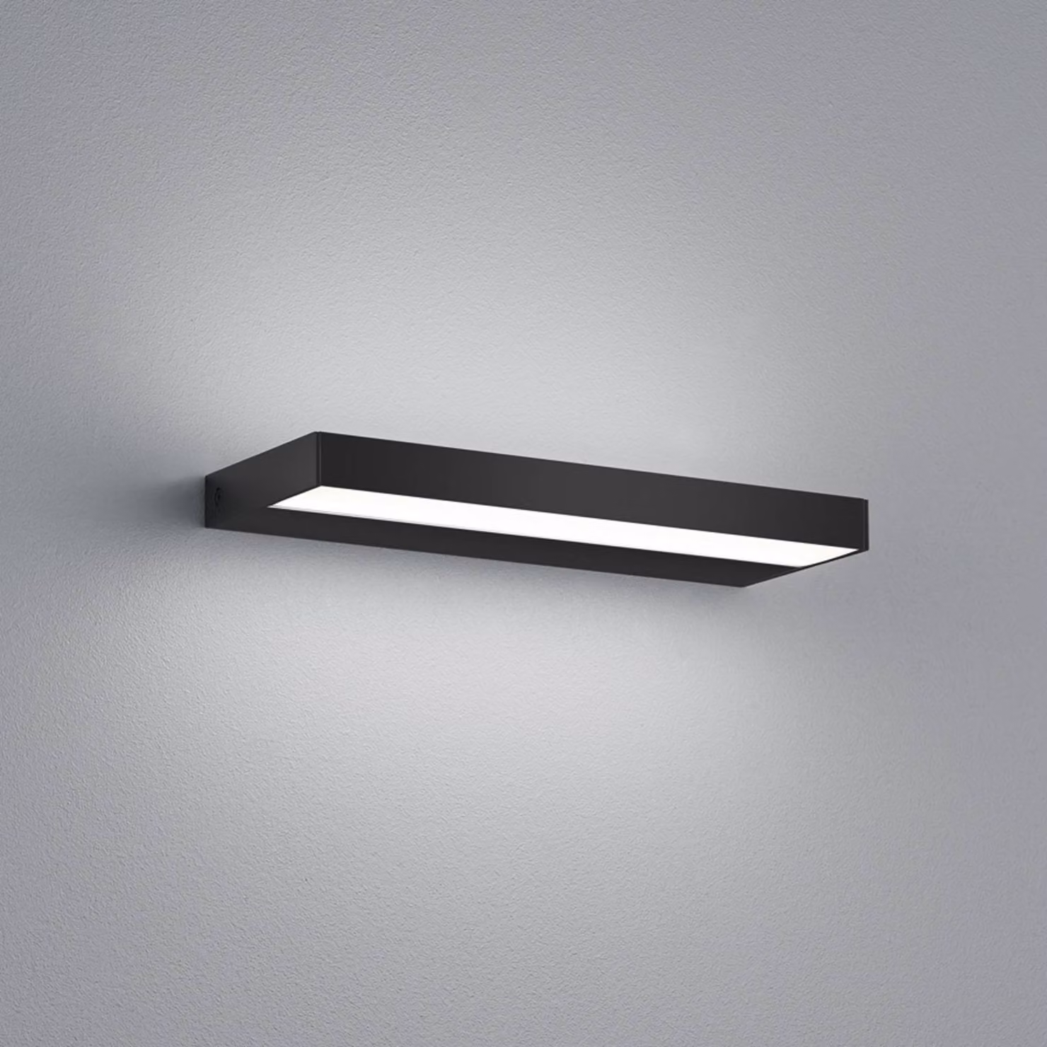 Helestra Applique da parete a LED Slate, Nero, Bagno, Alluminio, Moderno, Applique a LED