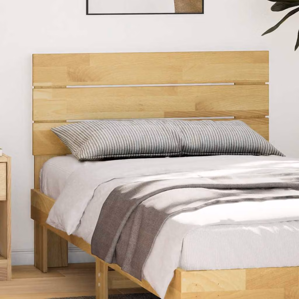 vidaXL Testiera 80 cm in Legno Massello di Rovere