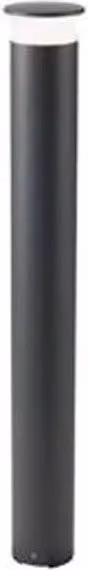Palo Alto Contemporaneo Kep SOVIL Lampada da Palo in Alluminio Antracite con 1 Luce LED da 9W 3000K Warm White per Giardino