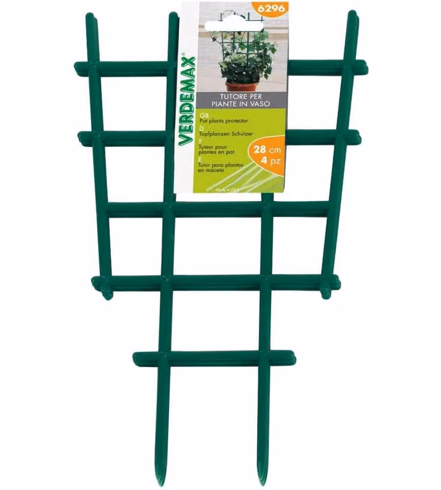 Verdemax Supporto per Piante in Vaso 48 cm Verde Plastica 2 PZ