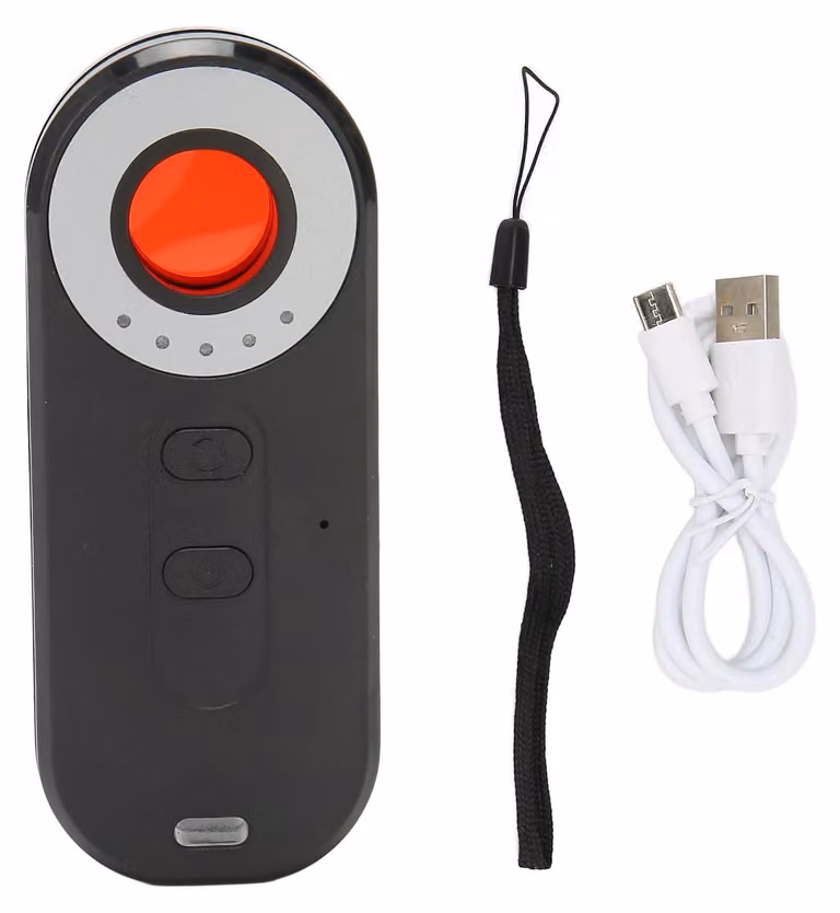 Rilevatore di segnali wireless, 6 livelli di sensibilità, mini rilevatore di insetti intelligente, ricaricabile e portatile, nero