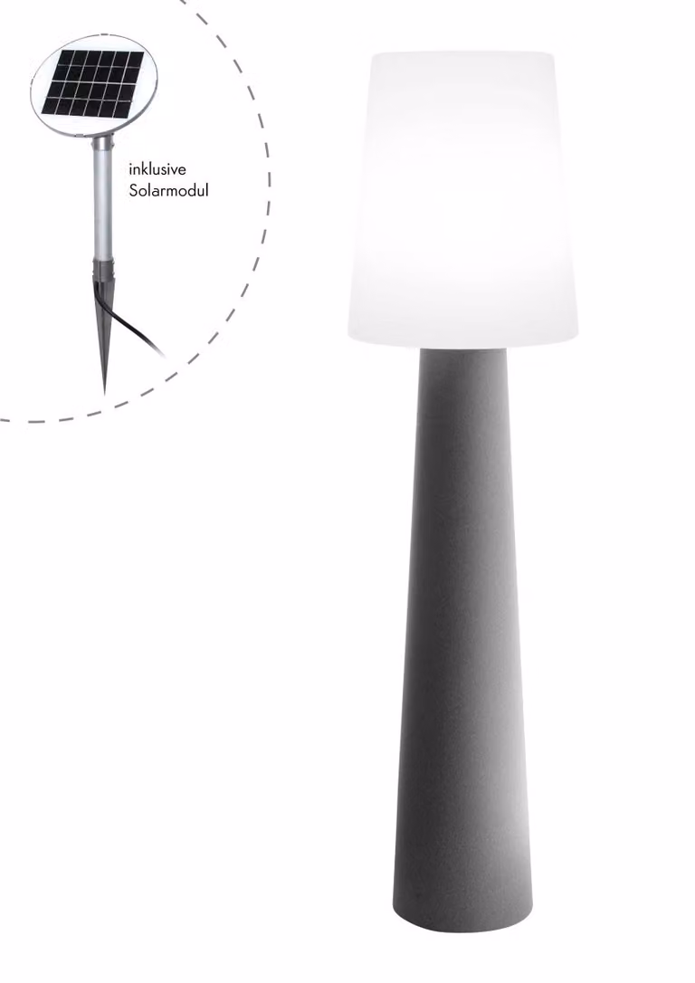 Lampada da terra n. 1 'Grigio' 160 (Solare)
