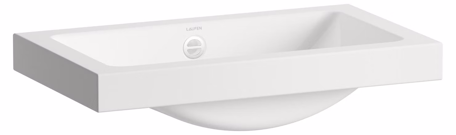 LAUFEN CLASSICS Cuvette de lavabo, rectangulaire, sans trou pour robinet, avec trop-plein, 585x347x135mm, blanc brillant, H512CL30001091, H512CL30001091