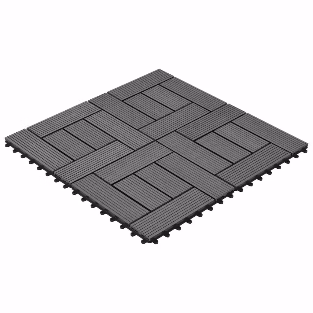 Set di 22 piastrelle per decking DESIGN IN in WPC grigio, L/P: 30 x 30 cm – 2