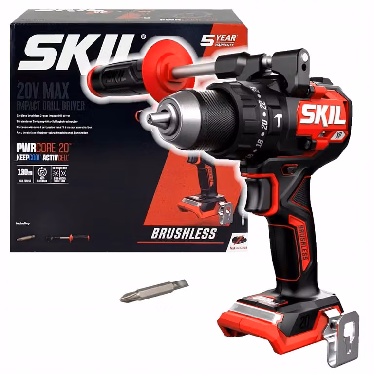 SKIL 3085CA Akku-Schlagbohrschrauber (20 V, bürstenloser Motor,13 mm Bohrfutter)