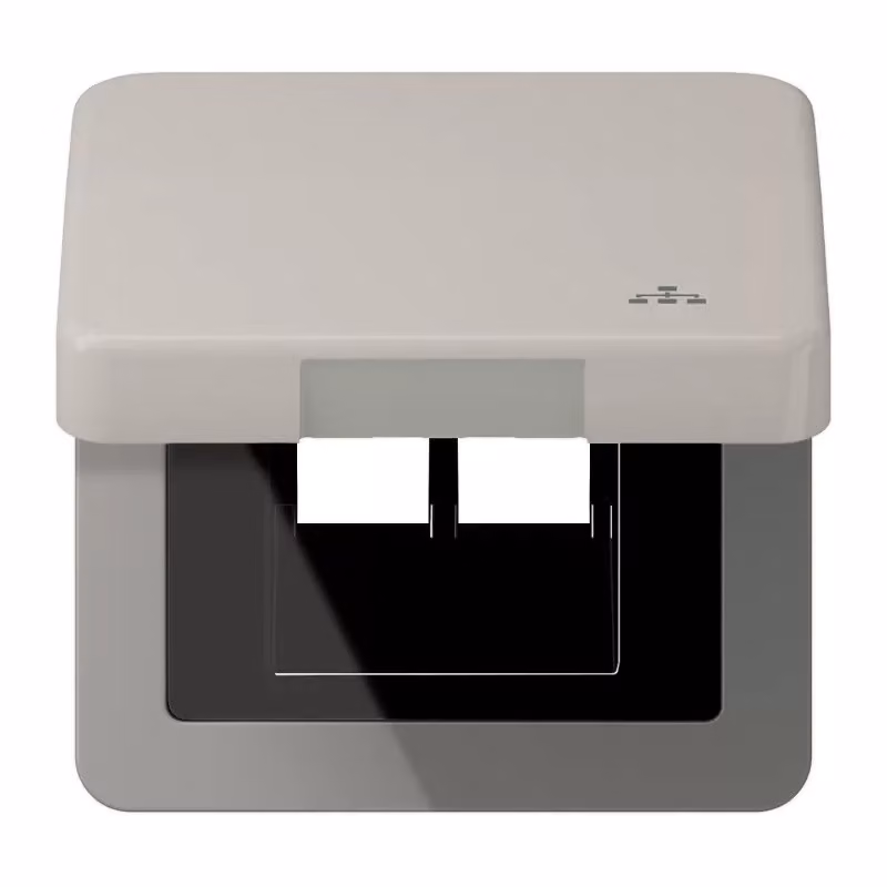 Jung CD590KLLANPT Coperchio ribaltabile LAN con piastra centrale
