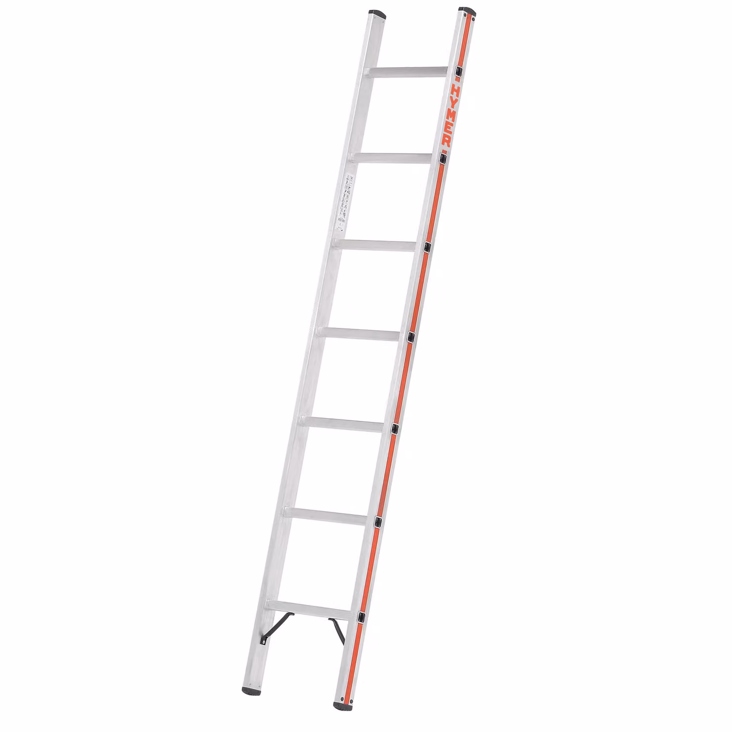 Scala a pioli Hymer, 22 pioli, lunghezza 6,37 m, altezza massima 7,16 m, peso 12,5 kg