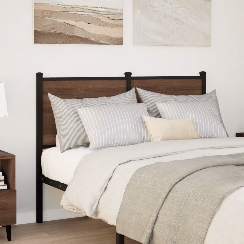vidaXL Testiera di Ricambio Rovere Marrone 120 cm Legno Multistrato