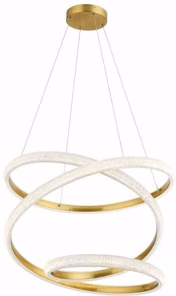 Lampada a sospensione Reality Enzo LED 58W ottone Ø70