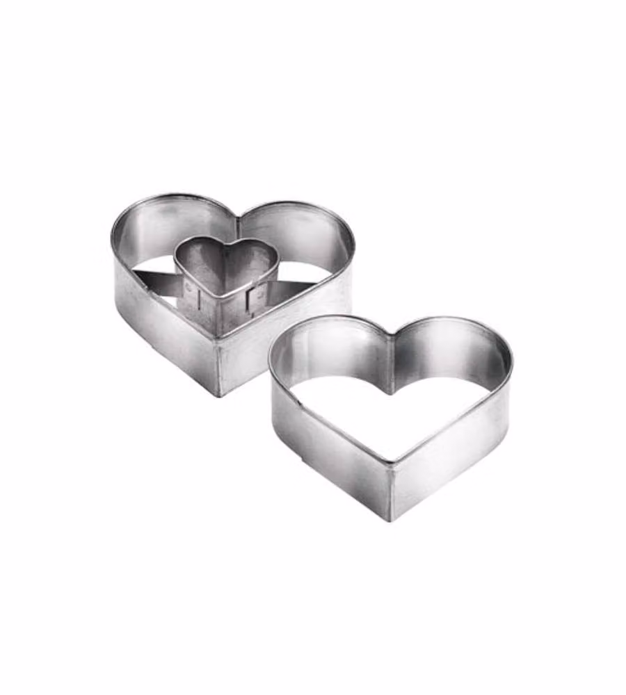 Tescoma Stampi Biscotti Cuore - Metallo - 5x4.5 cm
