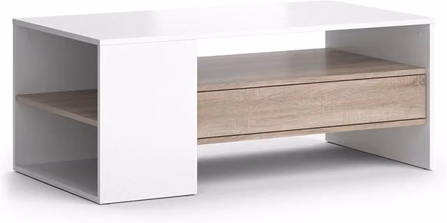 Tavolino da soggiorno Fabien Vicco Bianco L 110 x P 60 x H 45,5 cm