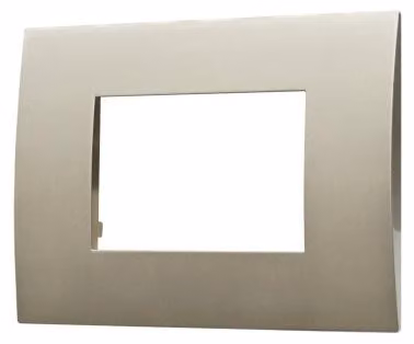 ETTROIT Placca Plastica Serie Venus 3P Colore Titanio Compatibile Con Vimar Arke VA83308
