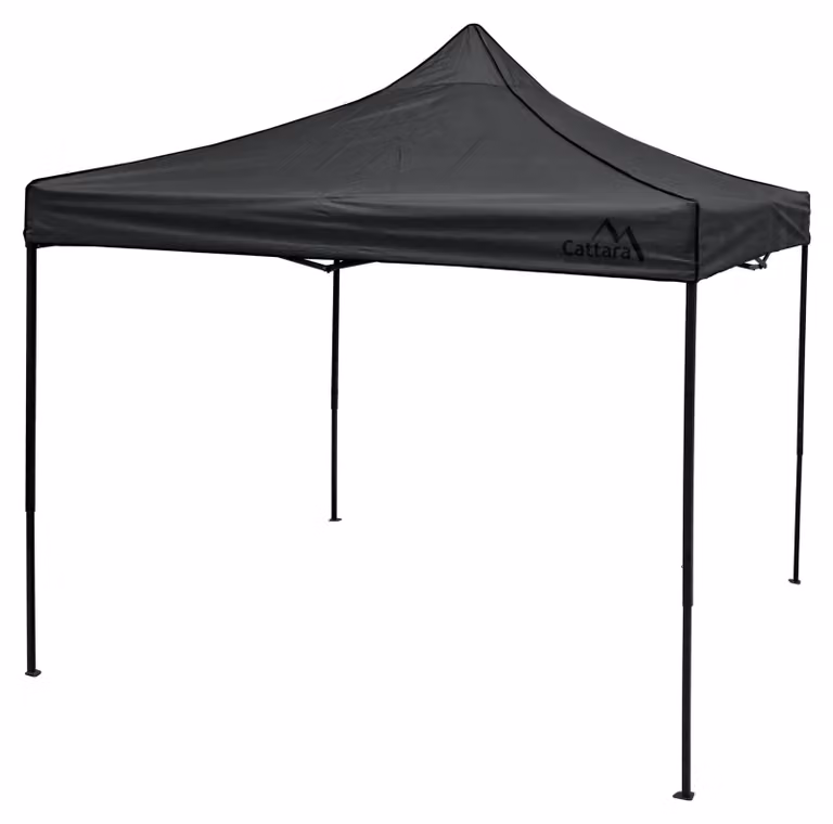 Tenda party a forma di tenda a due falde, dimensioni 3 x 3 metri, colore grigio, impermeabile
