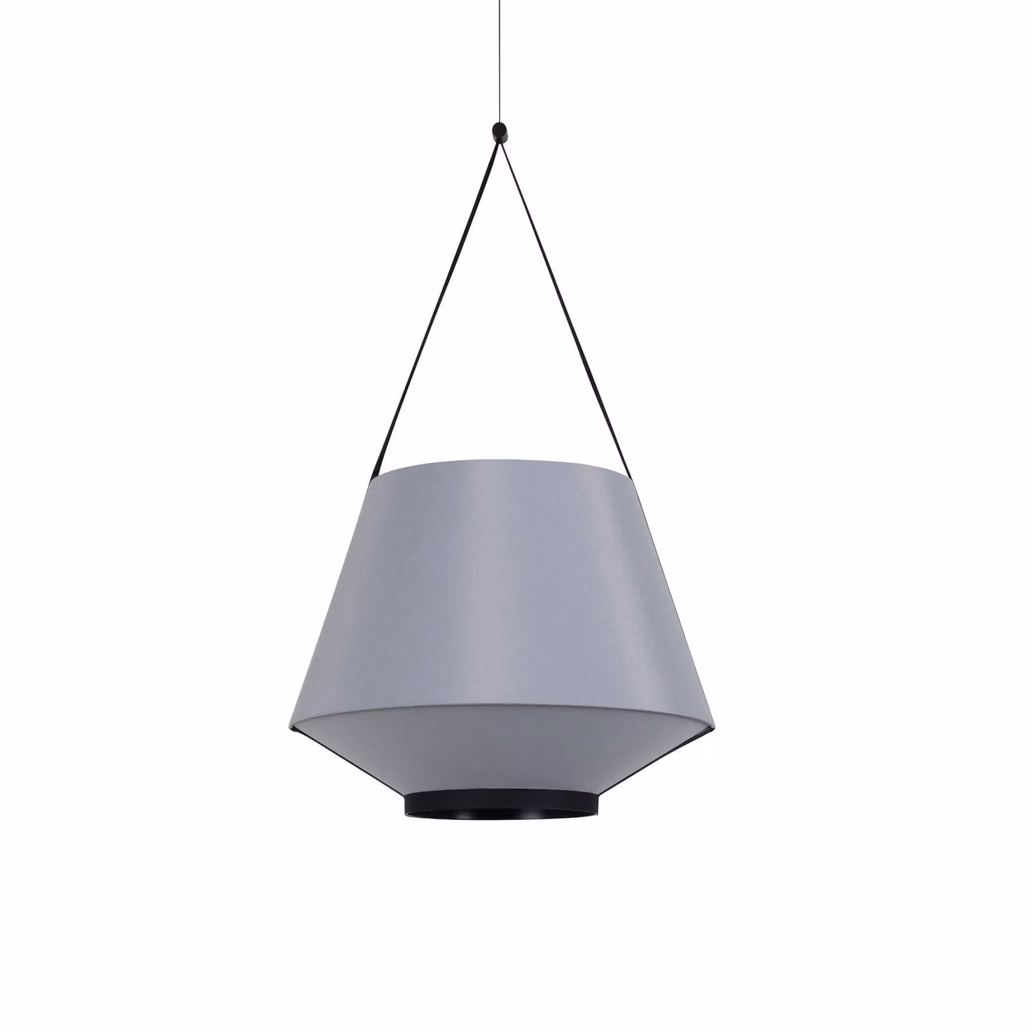 Forestier Lampada a sospensione Carrie S, dimmerabile, Alluminio / Grigio / Zincato, Soggiorno / Sala da pranzo, Tessuto / Stoffa / Seta, Design, Lampada a sospensione
