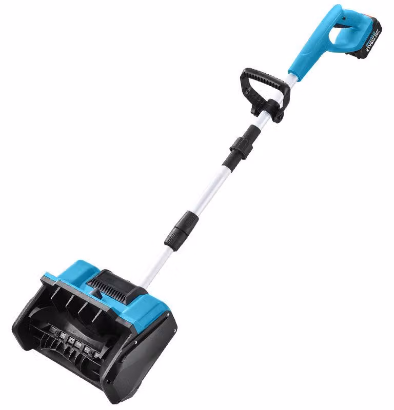 ZELURXX, spazzaneve elettrico a batteria, 6,5 HP, portatile, smontabile, peso circa 6 kg, corpo in alluminio, ideale per vialetti, cortili e ingressi