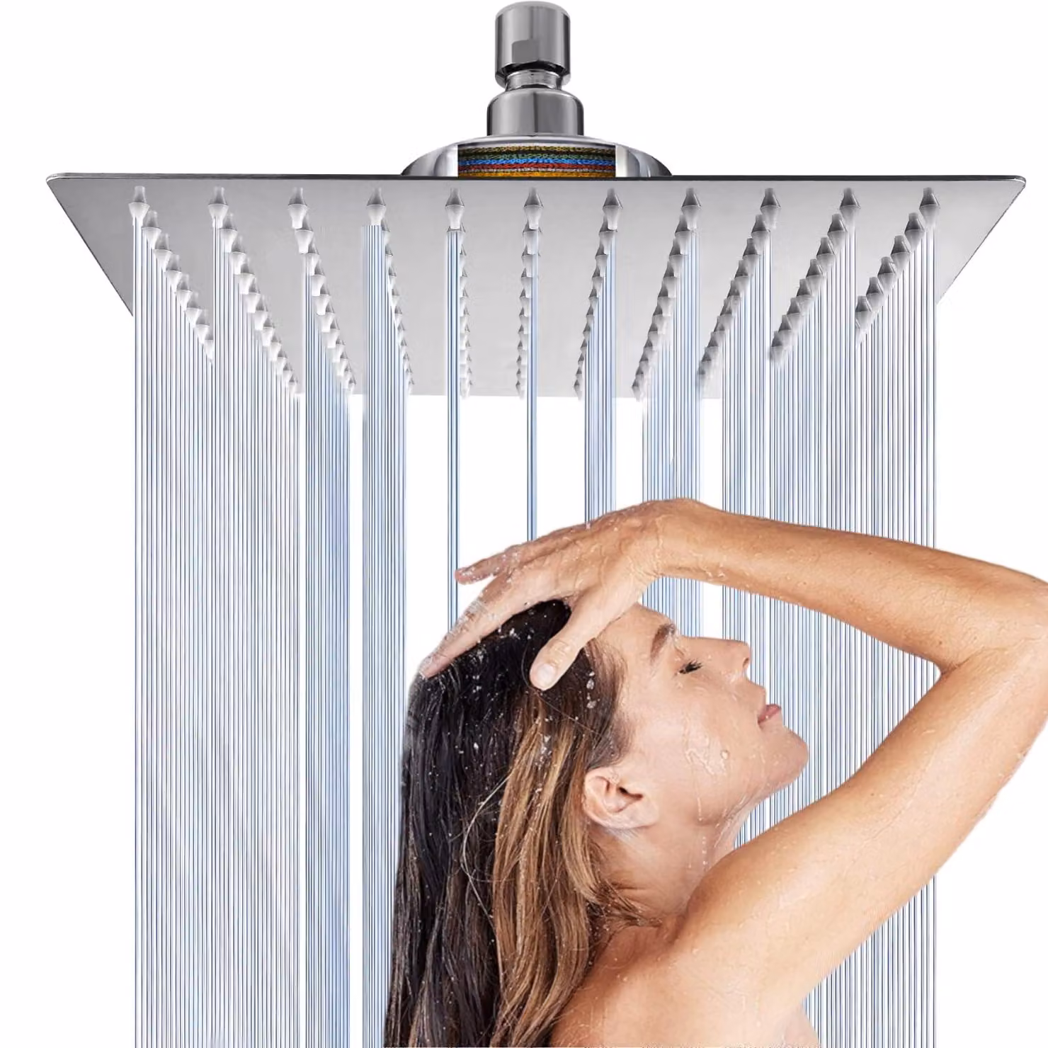 Ugello di scarico da 25,4 cm, con filtro, in acciaio inossidabile 304, per montaggio a parete o a soffitto