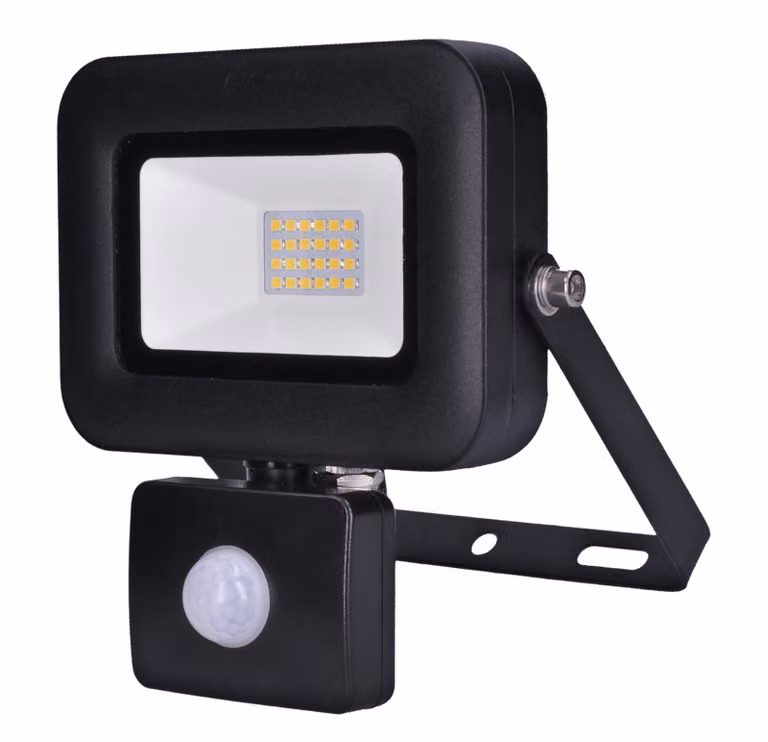 Solight Faretto LED nero 20W con sensore di movimento WM-20WS-L