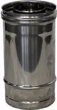Tubo in acciaio inox a doppia parete C Line Air con isolamento, colore argento, L 100 cm