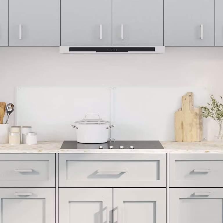 Set di 2 paraschizzi per cucina vidaXL in vetro temperato trasparente, L 70 cm x H 50 cm