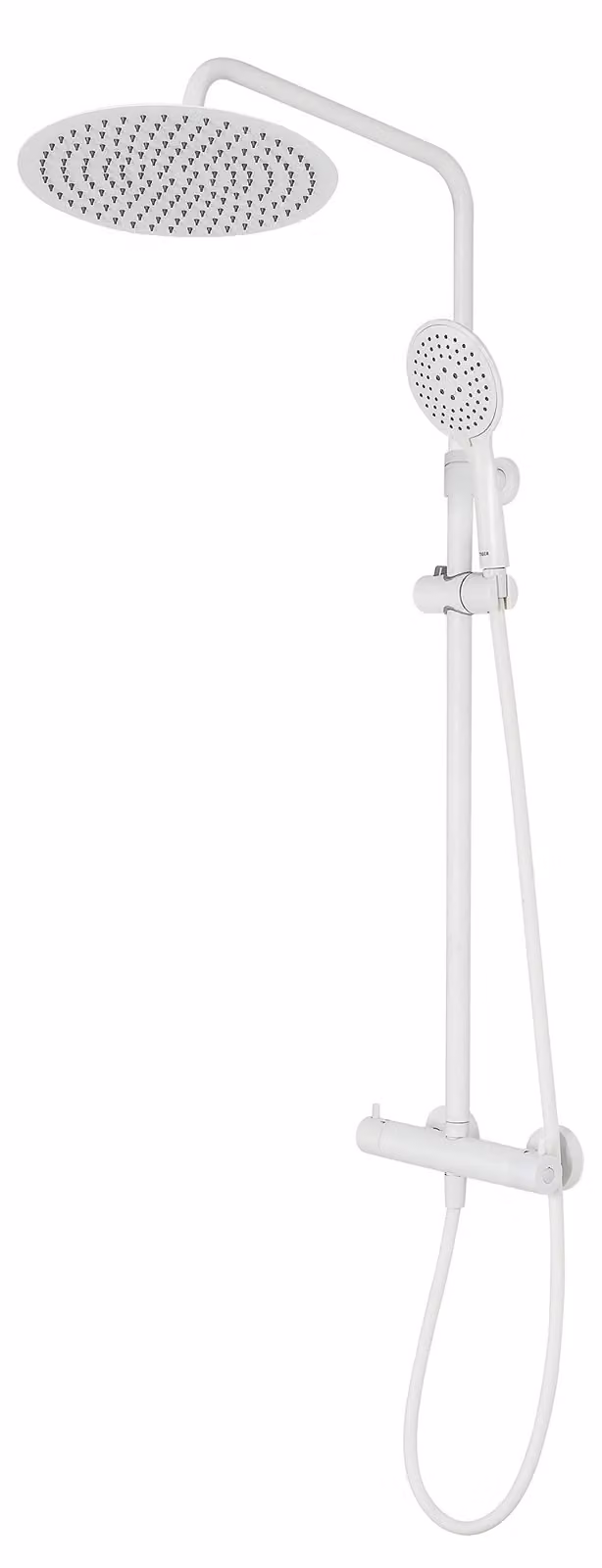 Doccia a soffitto con miscelatore, bianca, 55,2 x 30 x 84,7 cm