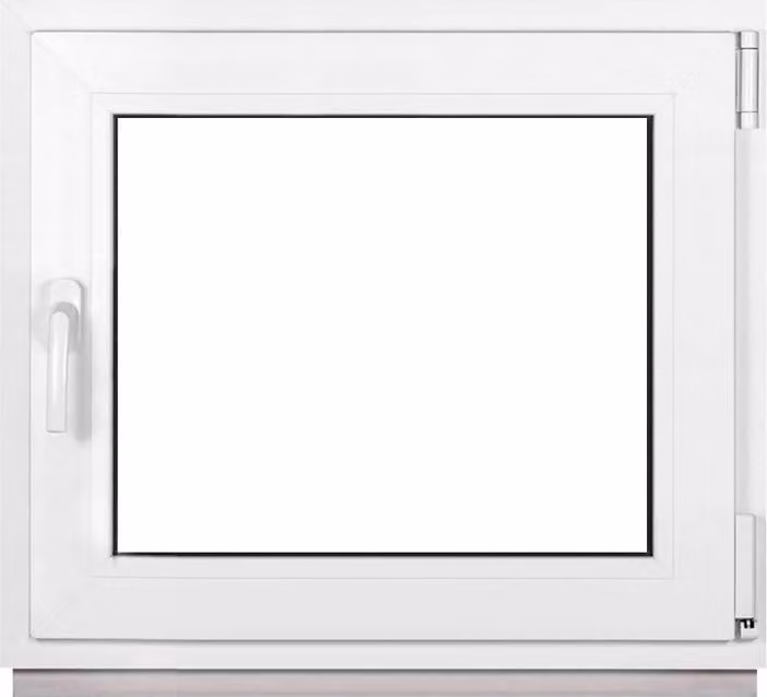 Finestra Framex per cantina Finestra in plastica Bianca Larghezza x altezza 80 x 65 cm (800 x 650 mm) doppia (32 mm) rotazione/inclinazione DIN destra - Premium - Tutte le misure