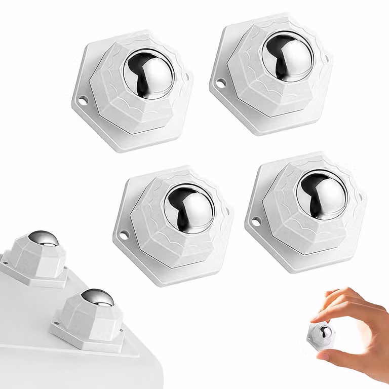 Set di 4 ruote per mobili, mini ruote girevoli, a 360 gradi e ad alta capacità di carico