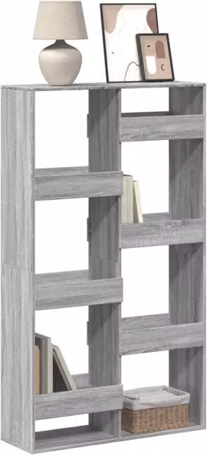 Libreria-Scaffale Design Mania Grigio Sonoma in Legno Multistrato L: 100 cm, P: 33 cm, H: 175 cm