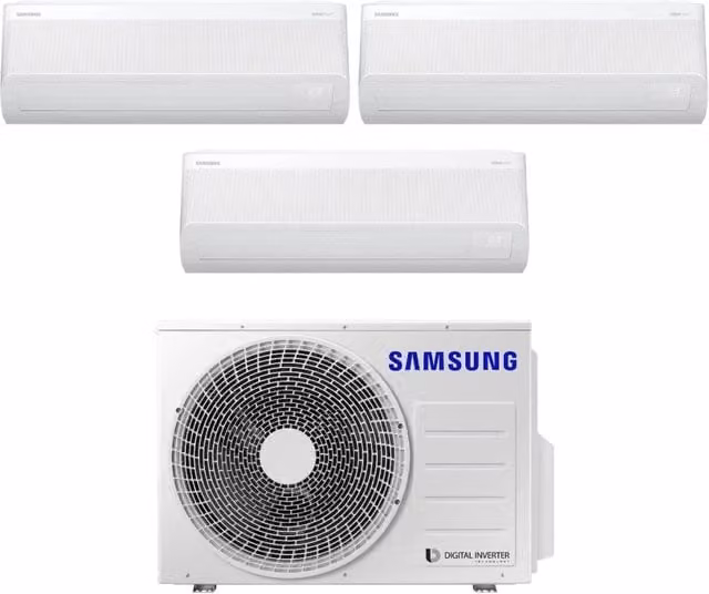 Climatizzatore Condizionatore Samsung Trial Split Inverter serie WINDFREE AVANT S2 9+9+9 con Wi-Fi Integrato e Controllo via App, Colore Bianco