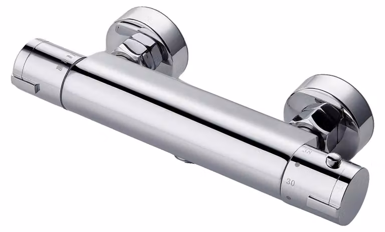 Miscelatore doccia, protezione temperatura integrata, facile installazione, cromato, G1/2