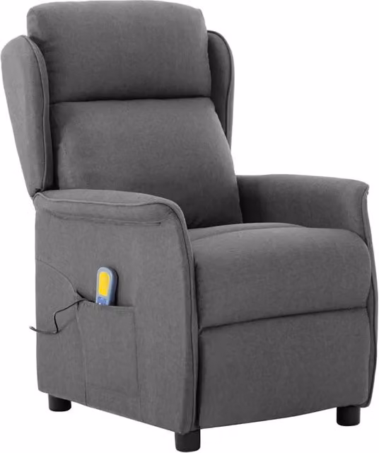 Sedia da massaggio Grigio chiaro 93.5 x 67.5 x 101.5 cm Tessuto 348349