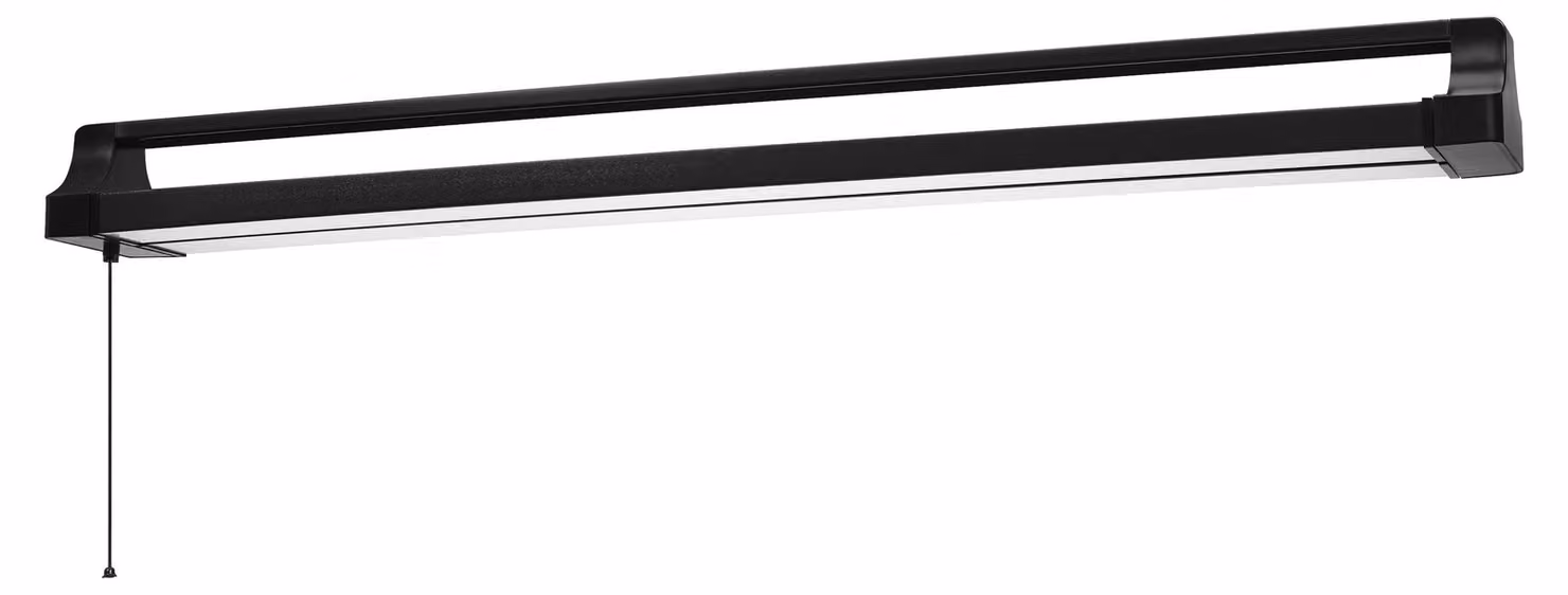 OSRAM OFFICE LINE: plafoniera da ufficio nera con corpo illuminante orientabile e interruttore a cordicella, lunghezza 1,1 m, 42 W / 4000 lm, bianco freddo (4000 K), per l'illuminazione di uffici fino a 30 m², IP20.
