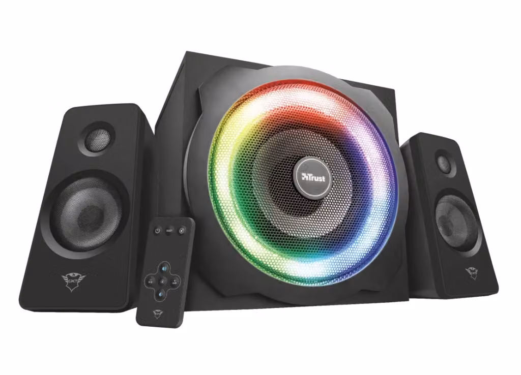 Set di altoparlanti PC Trust GXT 629 Tytan 2.1 RGB Black 120W – 3
