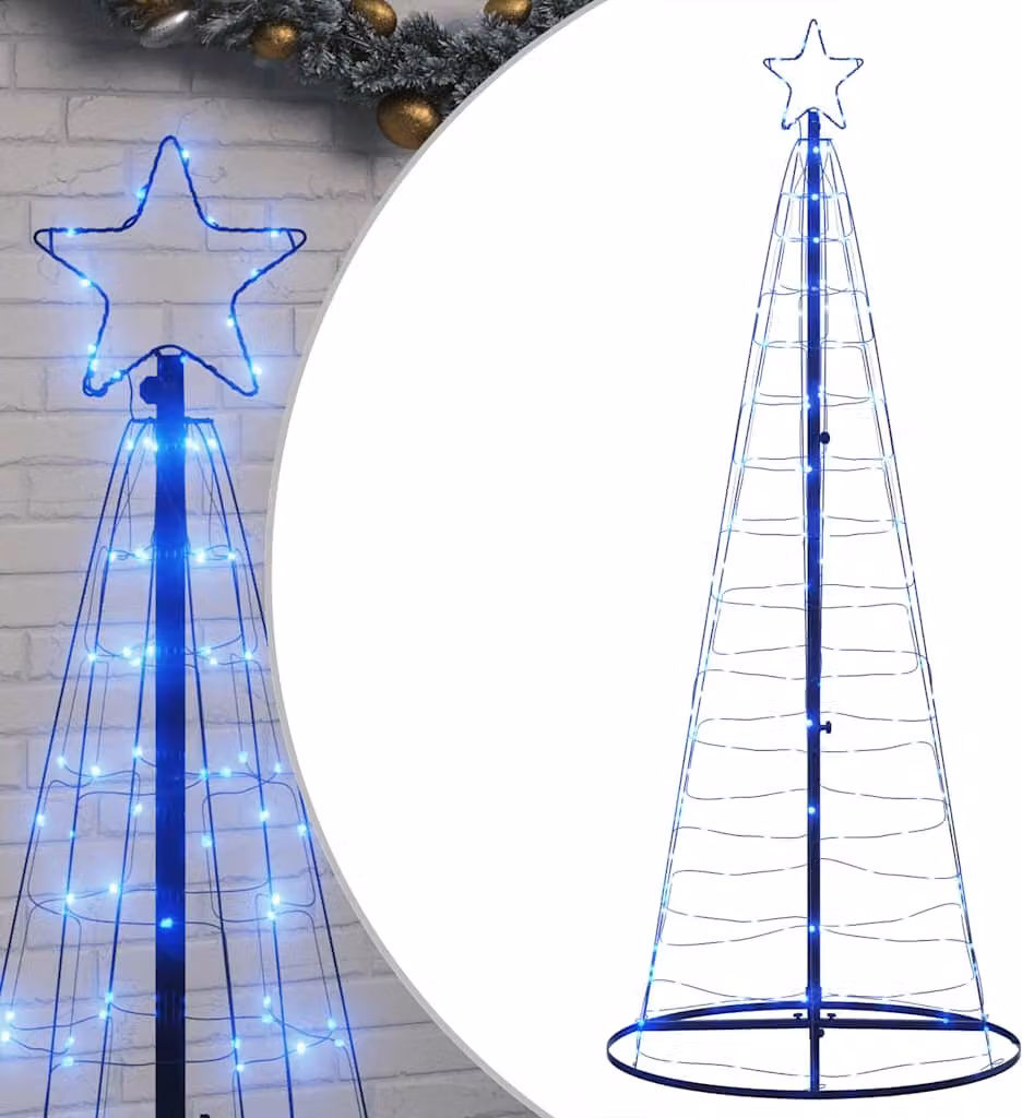 Albero di Natale a LED 200 LED Blu 180 cm