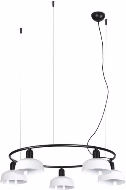 TATAWIN S metallo 5L Lampada sospensione circolare bianca