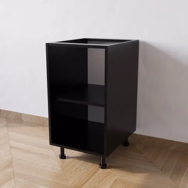 Base cucina Calandrelli nera senza anta in MDF L 45 x P 55,5 x H 82 cm