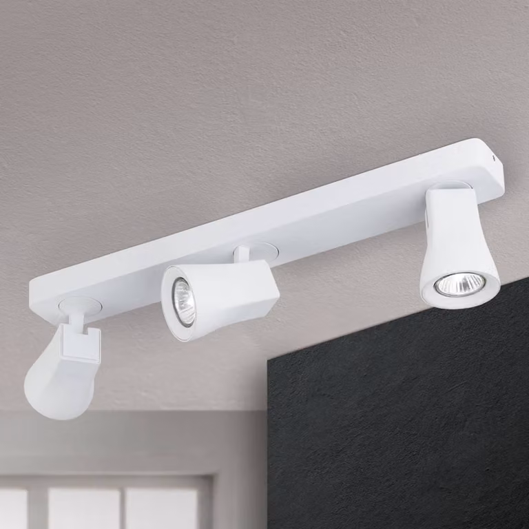ORION Faretto a soffitto Aurora, dimmerabile, Bianco / Opale, Soggiorno / Sala da pranzo, Alluminio, Moderno, Plafoniera