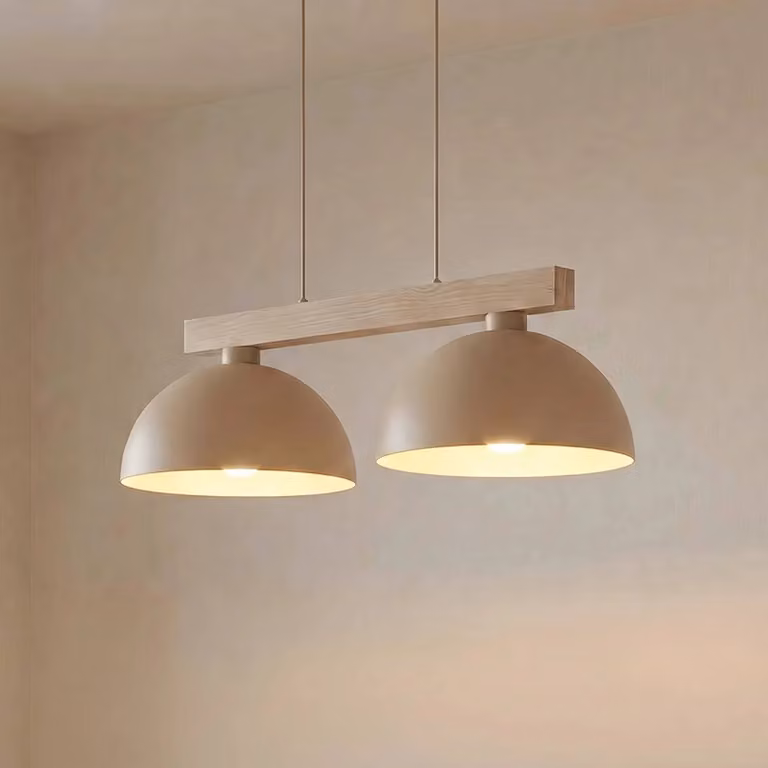 Lampada a sospensione Oslo TK Lighting, dimmerabile, Crema / Ambra, Soggiorno / Sala da pranzo, Metallo, Moderno, Lampada a sospensione