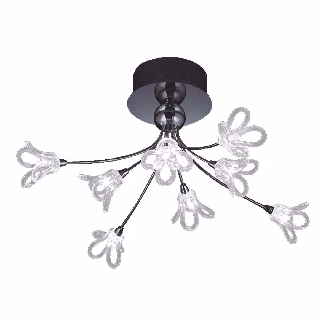 Plafoniera BOLZANO 8xG4/20W, cromo L: 550, H: 300, attacco G4, dimmerabile