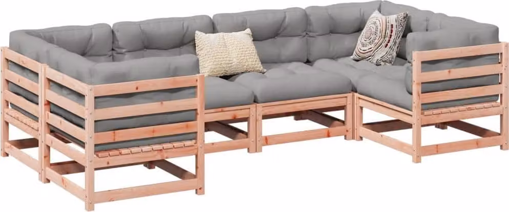 Maison Exclusive - Set da giardino composto da 6 pezzi in legno massello di douglasia