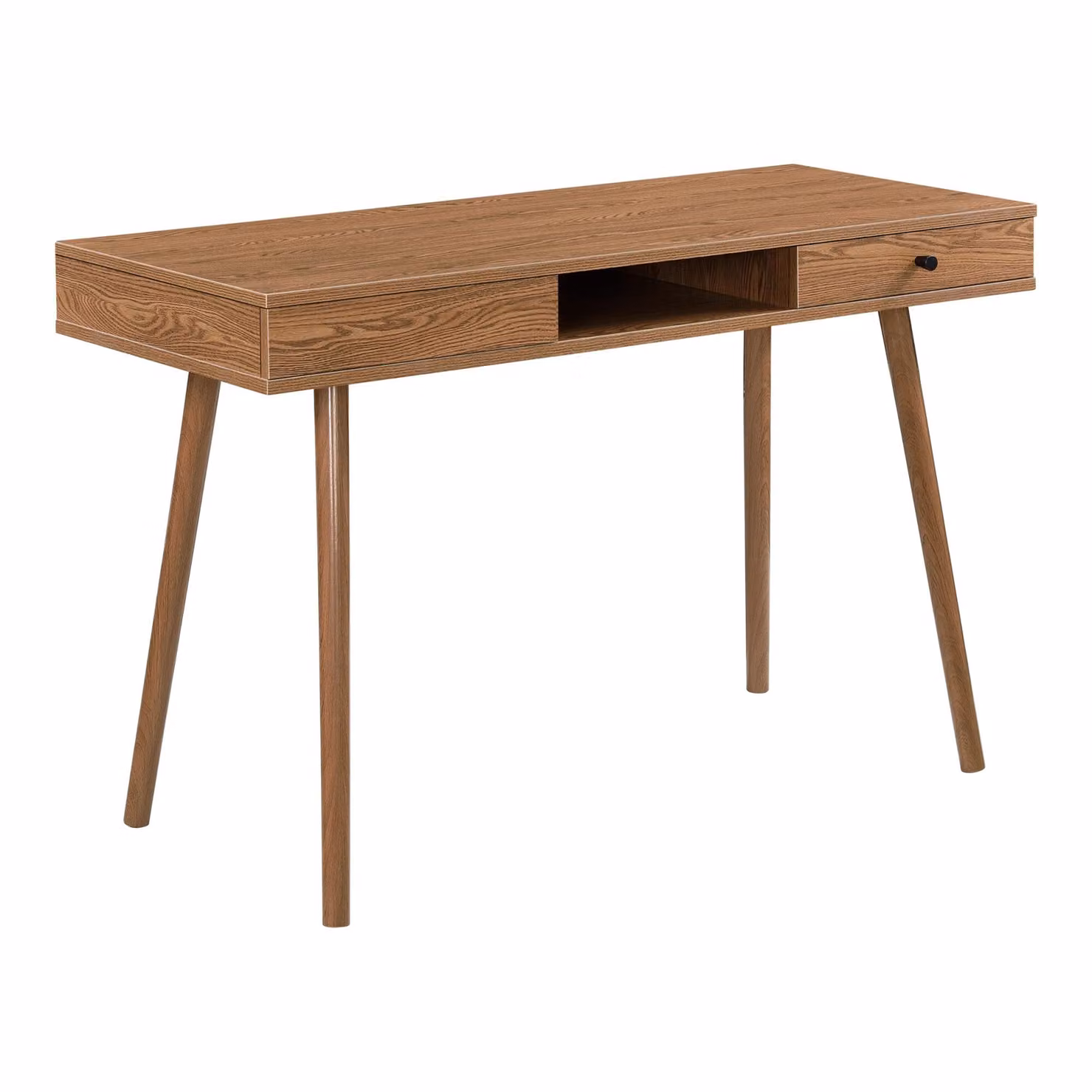 In And OutdoorMatch Desk Pauline - Tavolo per computer portatili - 115x48x74 cm - Colori del legno - Truciolato e metallo - Design moderno