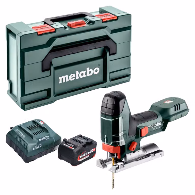 Seghetto alternativo a batteria Metabo ST 18 L 90 18 V 90 mm + 1x batteria 4,0 Ah + caricabatterie + Metabox