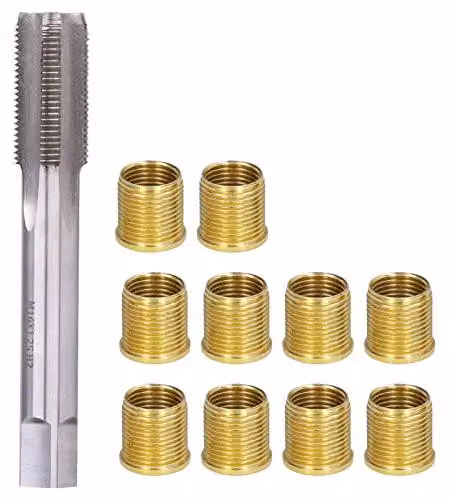 Kit di riparazione filettatura per candele - Inseriti filettati in acciaio inossidabile, passo M14x1.25 - Y3NS08VDGZ