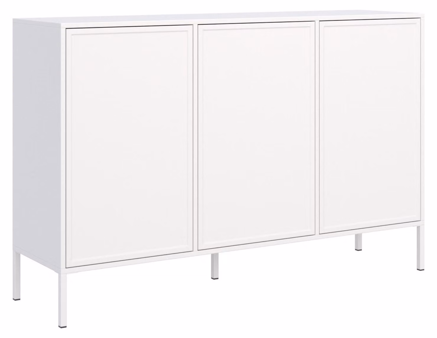 Selsey Velveto – Credenza a 3 ante, bianca, 150 cm