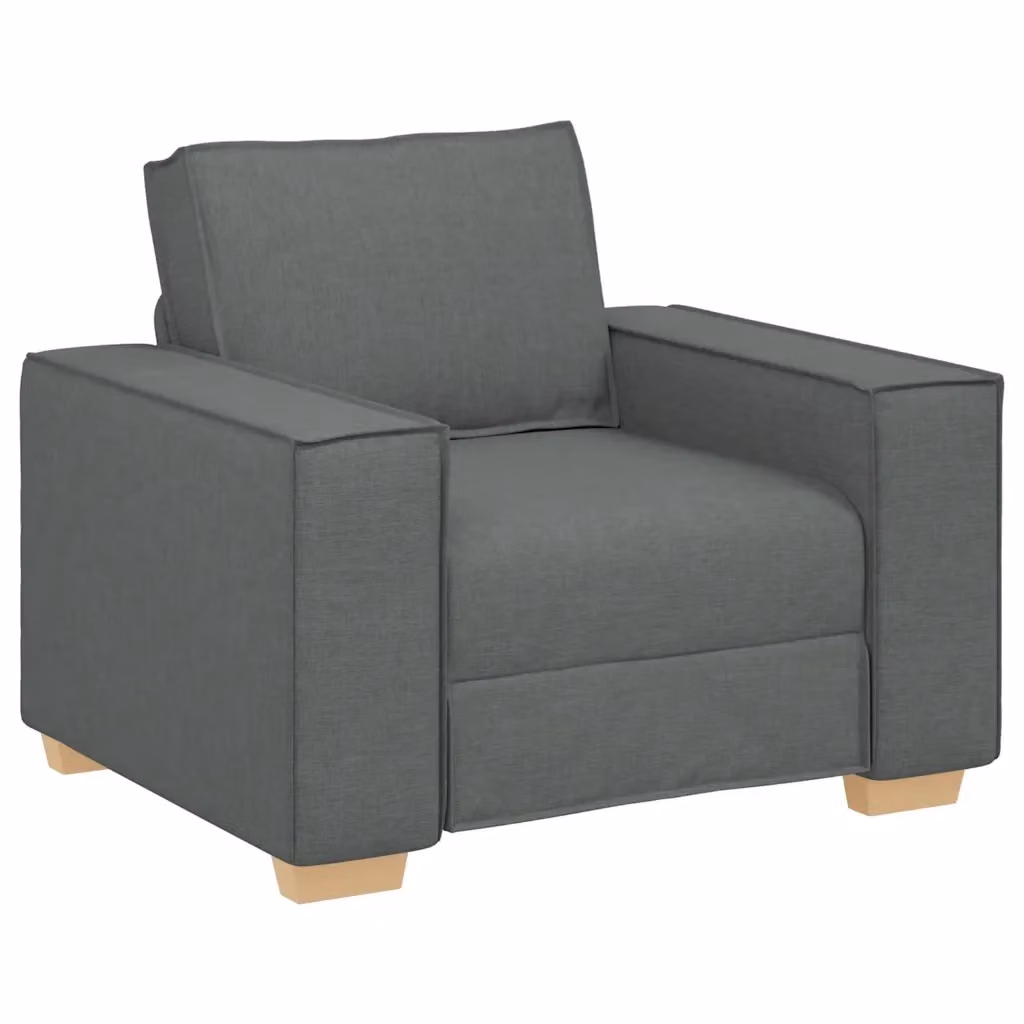 Poltrona Lounge Design Mania Grigia con Braccioli e Struttura in Metallo e Legno – 2