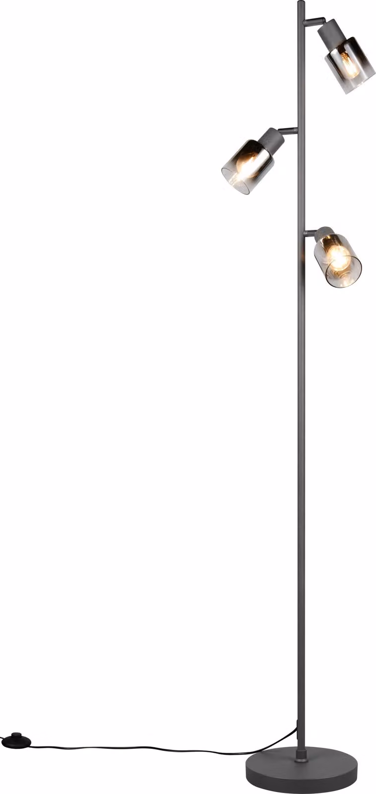 Reality Leuchten: Lampada da terra CADIZ, dimensioni 23x154 cm, colore nero