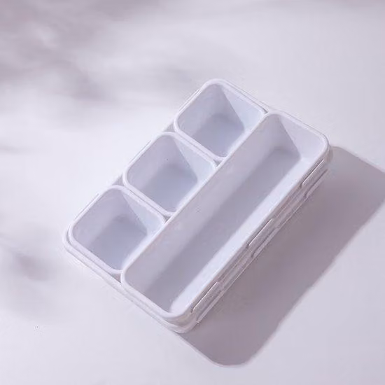 Set da ufficio e da toeletta, 8 pezzi, combinabili a piacere, per scrivania, toeletta, cucina, bagno